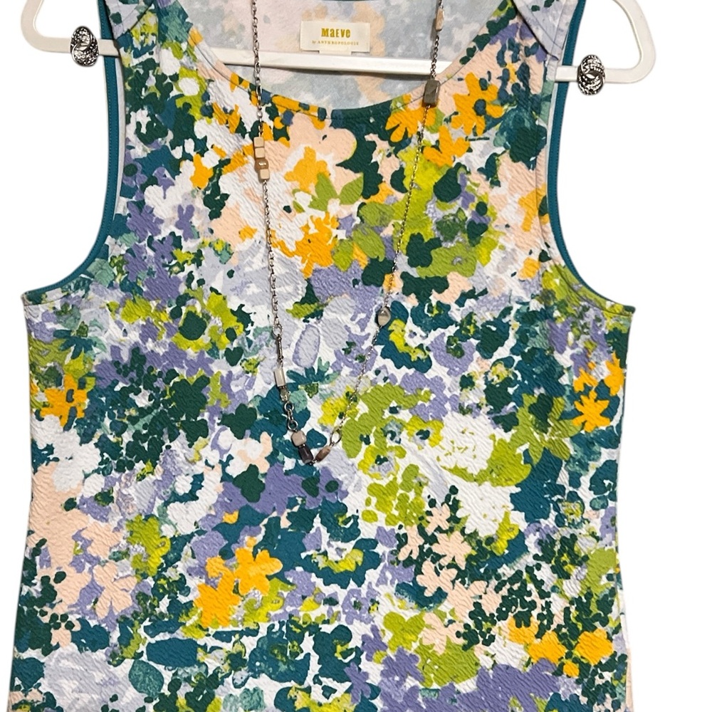 Maeve Floral Sleeveless Top - Multicolor